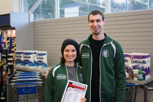Ari and Emily at the Kitsap Community Resource's Hygiene Drive.
